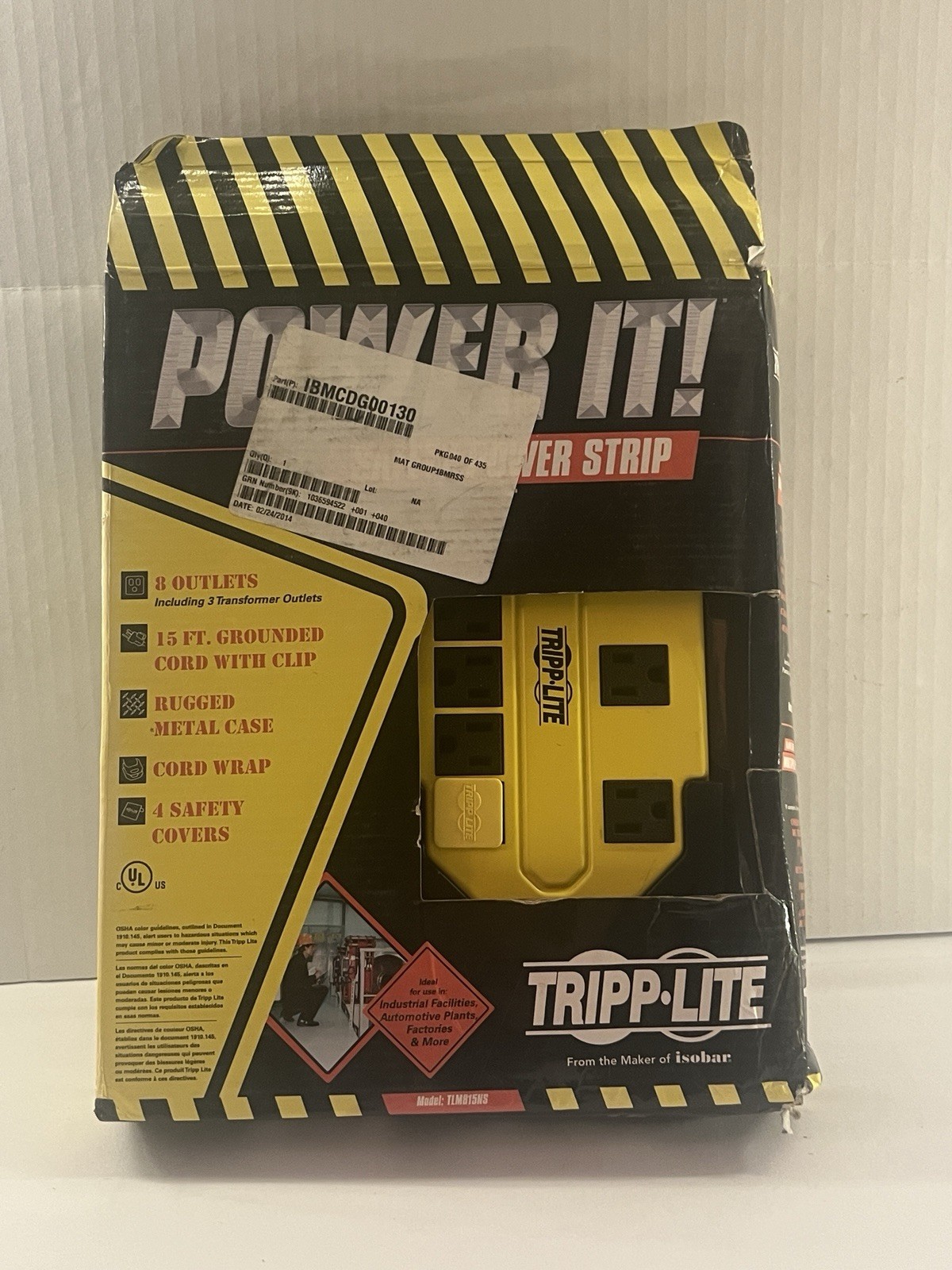 Tripp Lite TLM815NSM Tripp Lite 8 Outlets Safety Power Strip