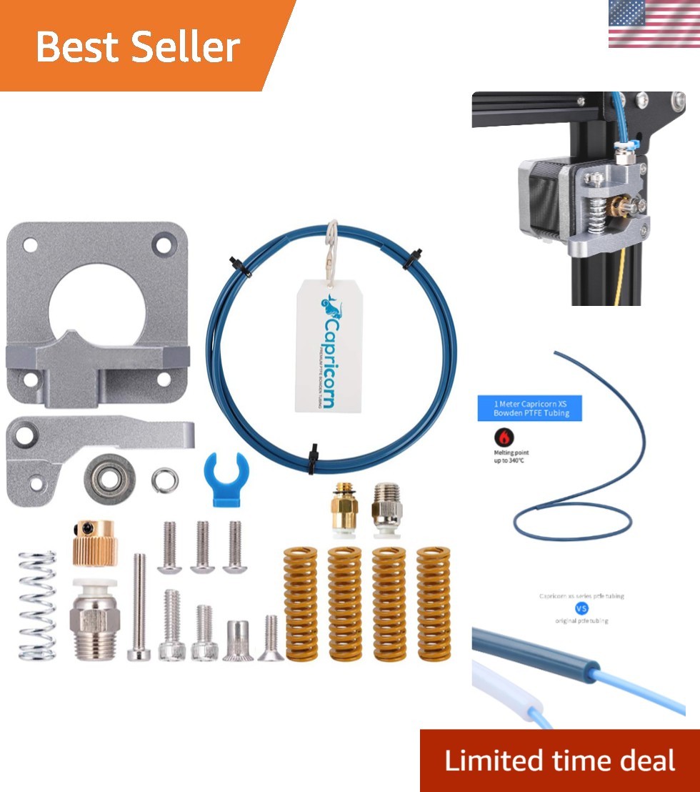 Upgrade Your 3D Printer: All Metal Extruder & Capricorn Tubing Kit for Creality
