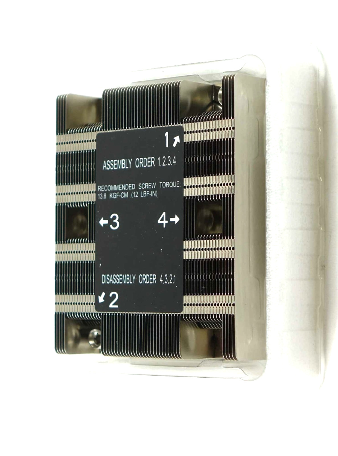 Supermicro SNK-P0067PSWB 1U Proprietary 96-mm Wide Passive CPU Heat Sink for X11