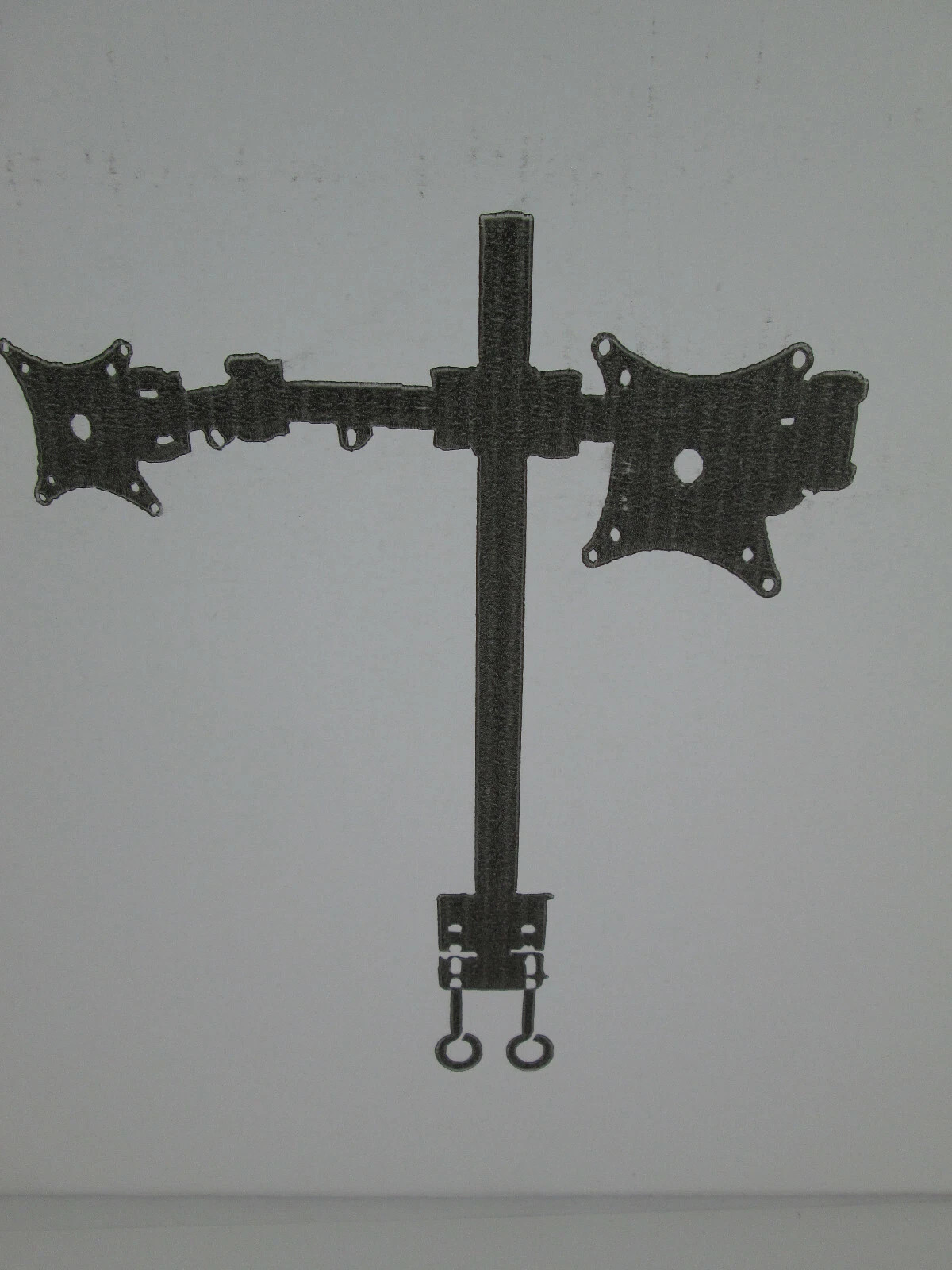 BLACK - HALTER FREE TILT DUAL MONITOR ARM