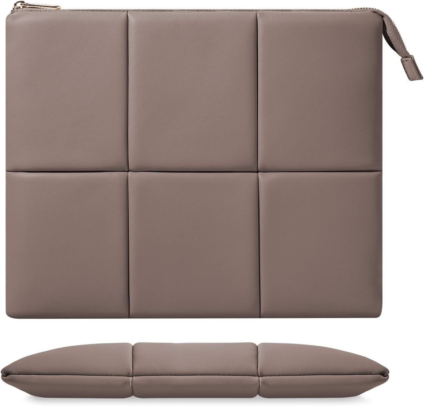 PU Leather Carry Case for 13.3-14 Inch Laptop Sleeve with Soft Inner Lining