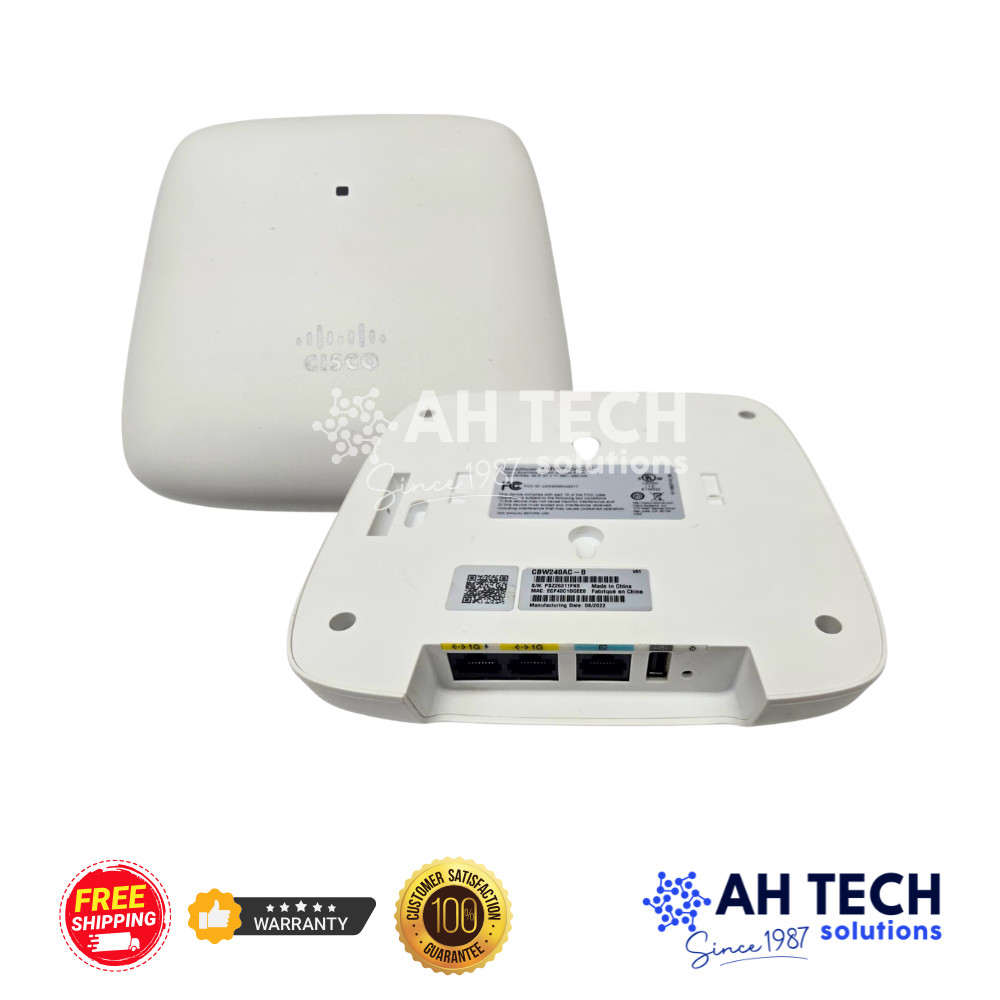 Cisco CBW240AC-B Business 240AC Wi-Fi 5 Access Point 4x4 Wave 2 PoE Refurbished