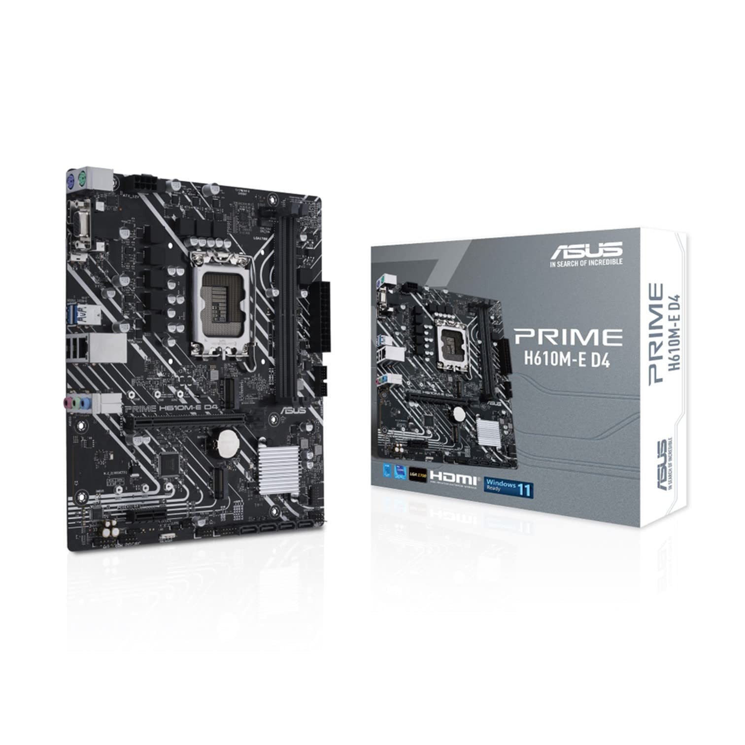 ASUS PRIME H610M-E D4 LGA1700 H610 DDR4 mATX Motherboard