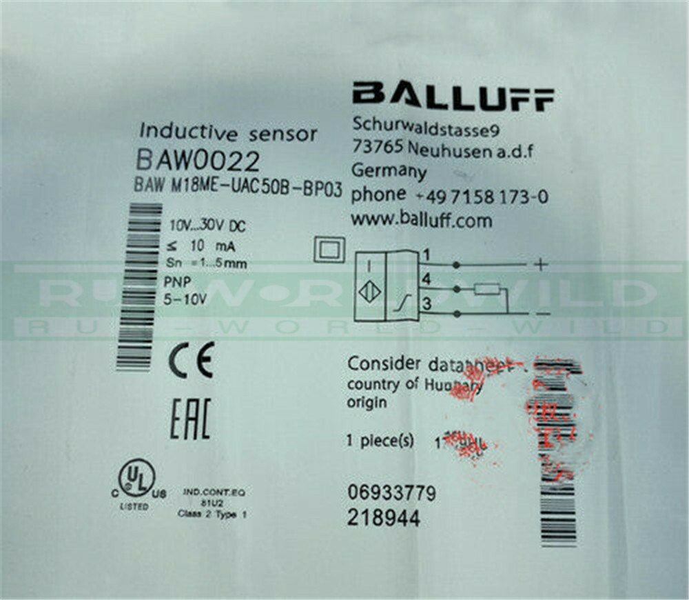 1PCS New For BALLUFF BAW M18ME-UAC50B-BP03 Proximity switch sensor