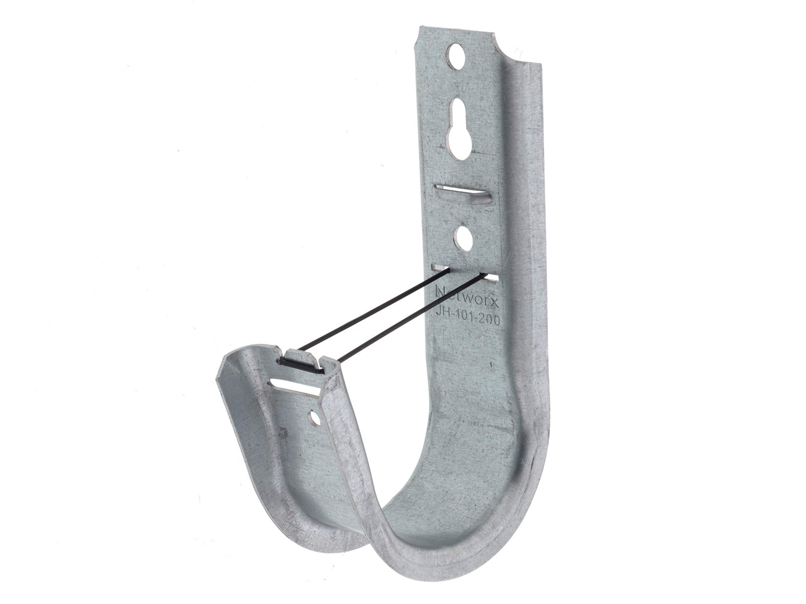 Networx 2 inch Galvanized Steel Wall Mount J Hook Retainer Clips 25 Pack