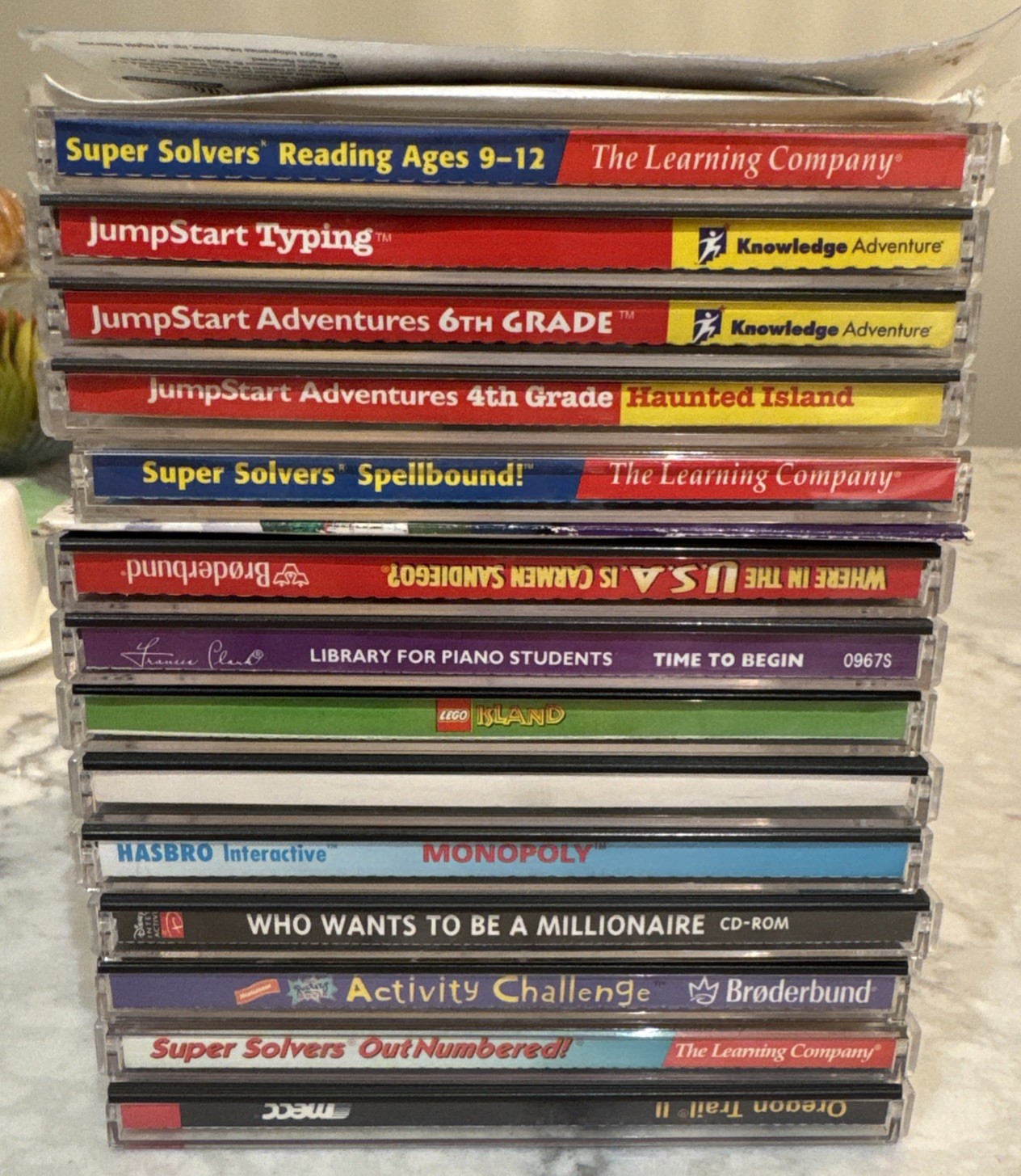 VTG JumpStart/Oregon Trail 2 Lot PC CDs Good Cond 1990’s Games See Description