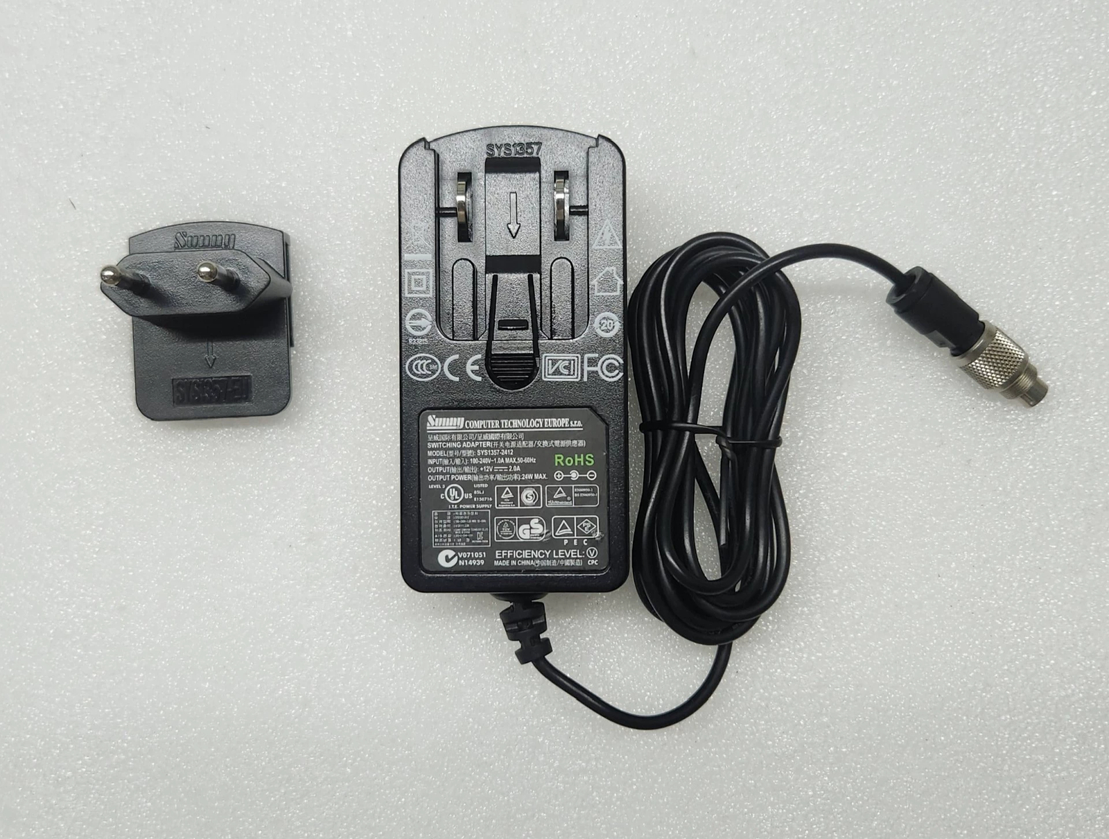 Genuine SPECTRO XRF Spectrometer Adapter 12V 2A Power Supply Wall Charger