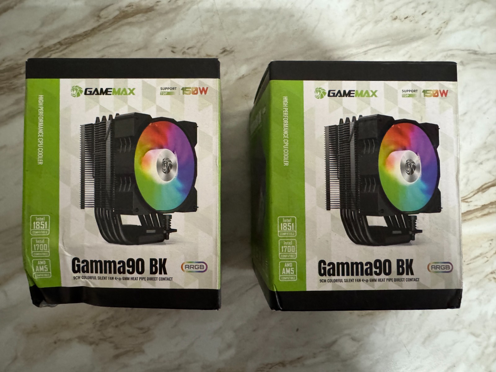 Gamemax Gamma 90 BK ARGB CPU AIR Cooler - Lot of 2