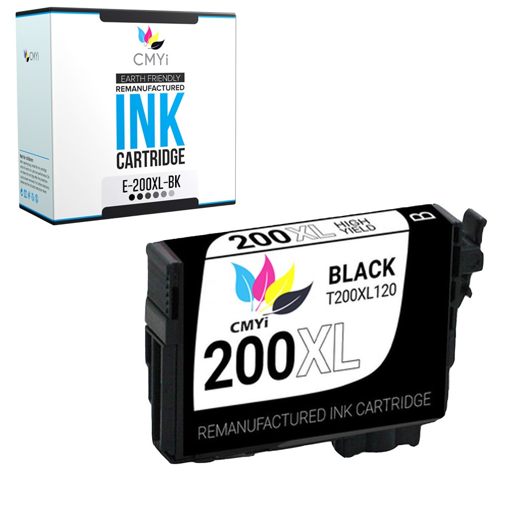 1X CMYi Replacement 200XL Black Ink Cartridge for Epson Expression XP-200 XP-300
