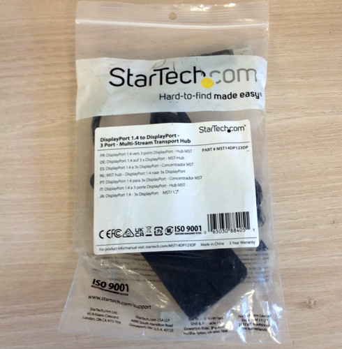 StarTech 3-Port DisplayPort 1.4 MST Hub Multi-Monitor Splitter MST14DP123DP New