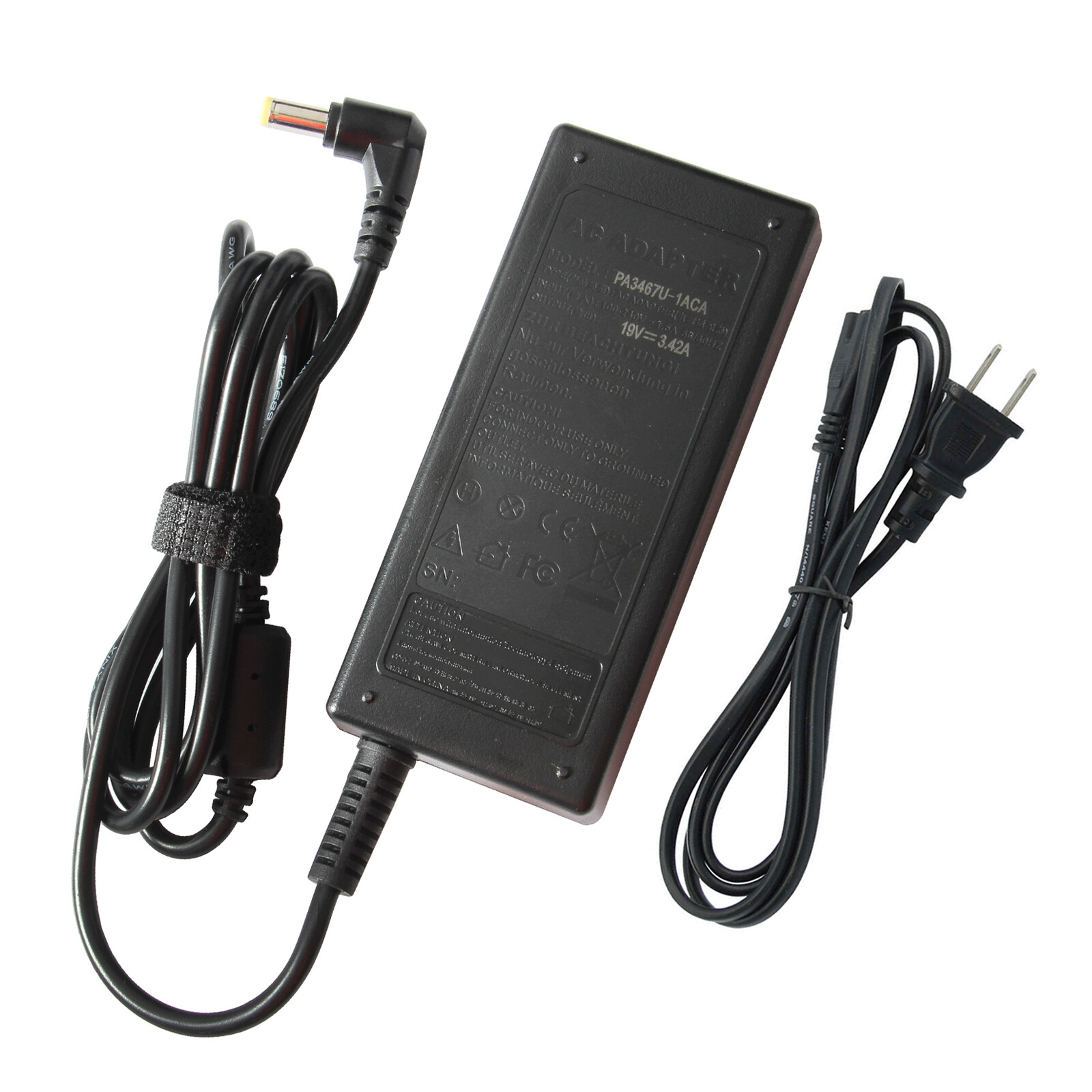 AC-DC Power Supply Adapter Charger 19V 3.4A 2500mA 5.5/2.5mm 5.5*2.5mm Mains PSU