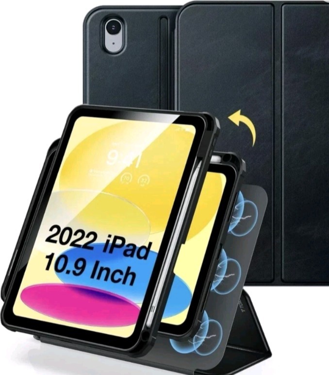 Torras iPad Tablet Case Multi-Angle Magnetically Detach & Combine Freely, Sealed