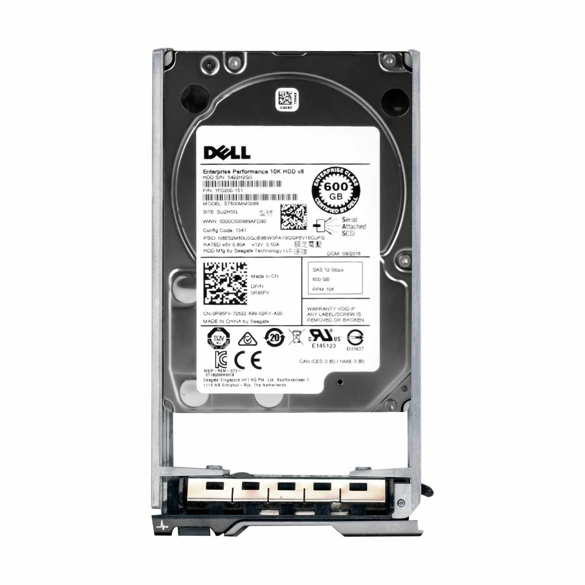 HARD DRIVE DELL 0R95FV R95FV 600GB 10000RPM 128MB SAS-3 ST600MM0088 2.5'' inch