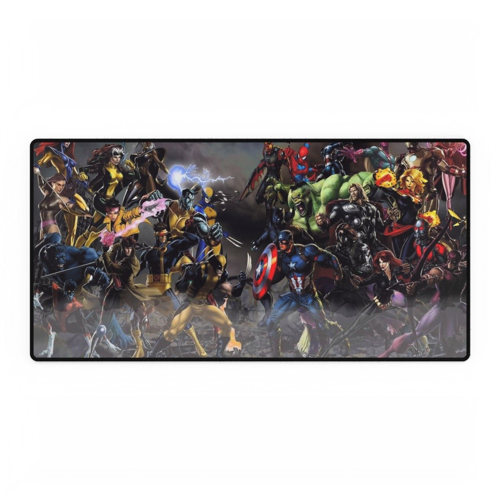 Marvel X-Men Vs Avengers Epic Comic Battle Character Ensemble Mouse Pad Desk Mat