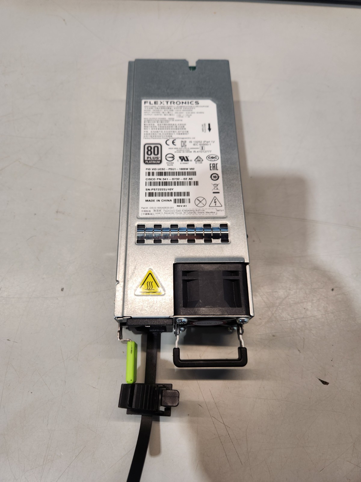 Cisco UCSC-PSU1-1600W 1600W AC Power Supply 341-0732-02