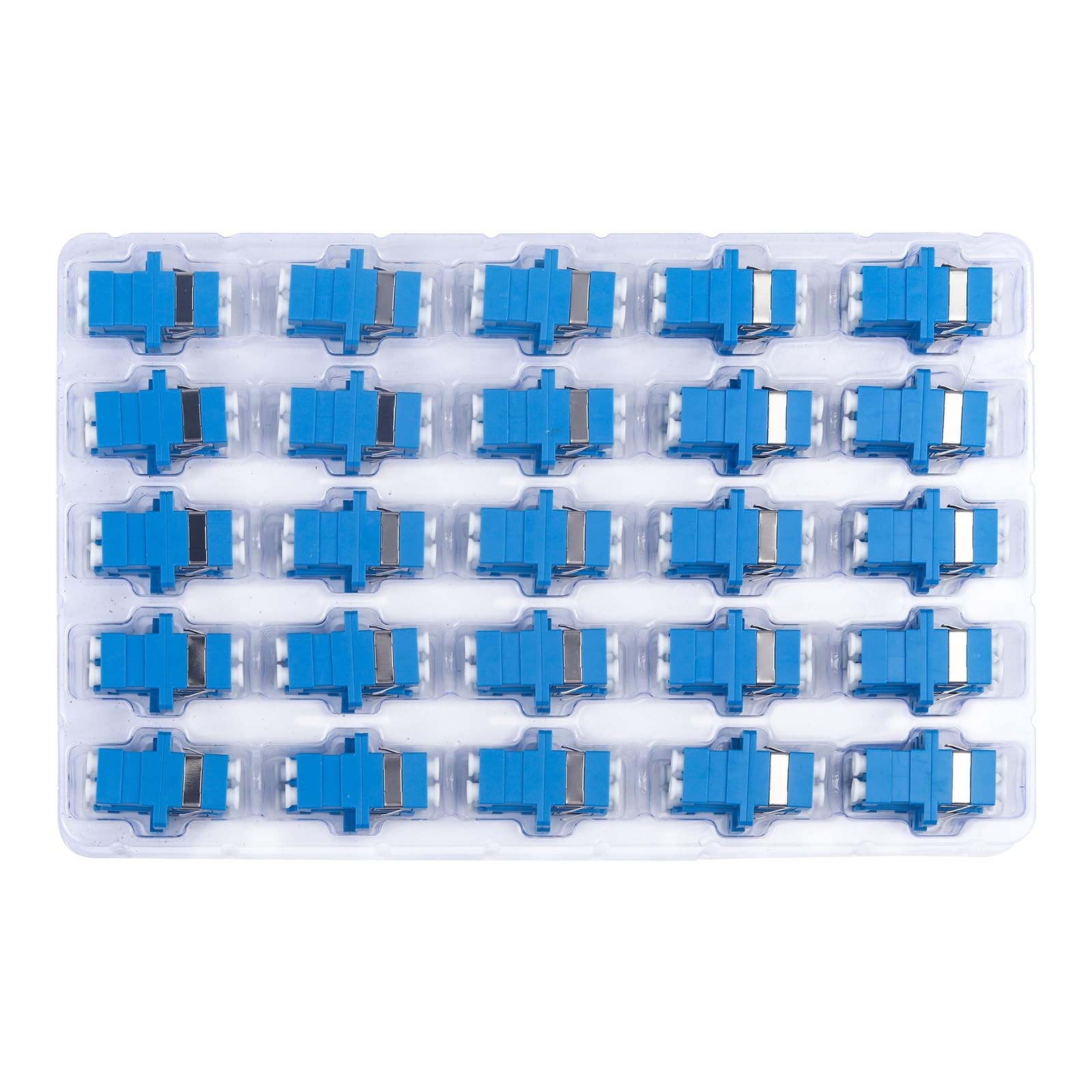 - 50 pcs LC to LC Fiber Optic Coupler Adapter LC Coupler Duplex Singlemode (S...