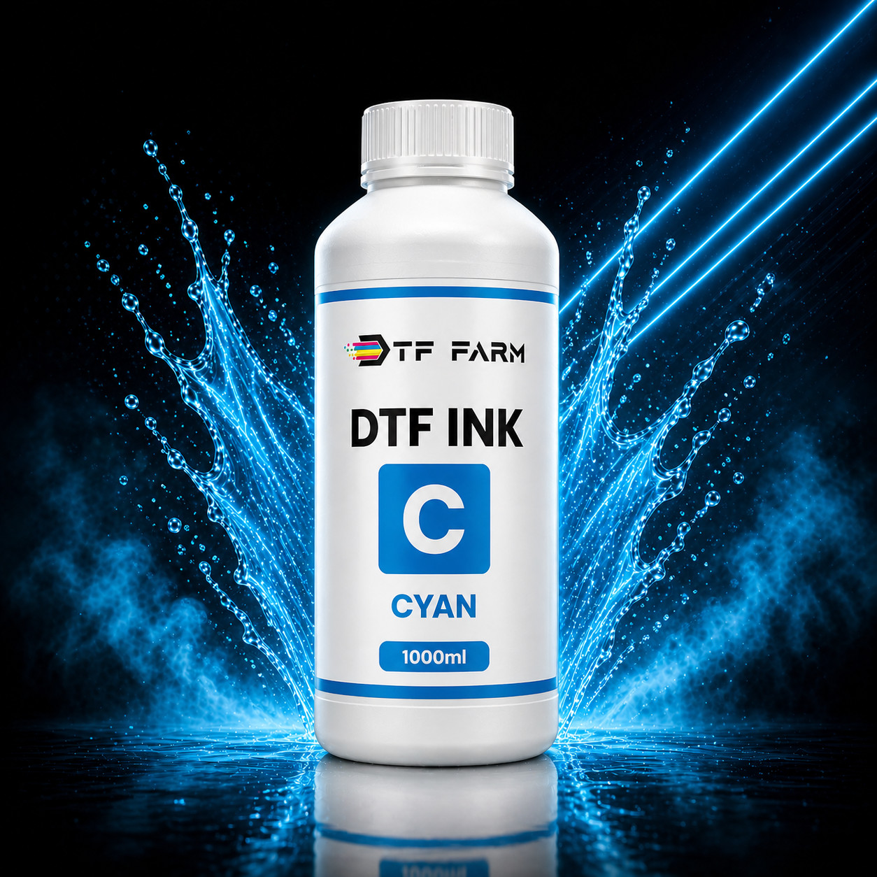 DTF Ink White 34oz (1000ml) Premium Textile Pigment Ink Epson i3200 XP600 L1800