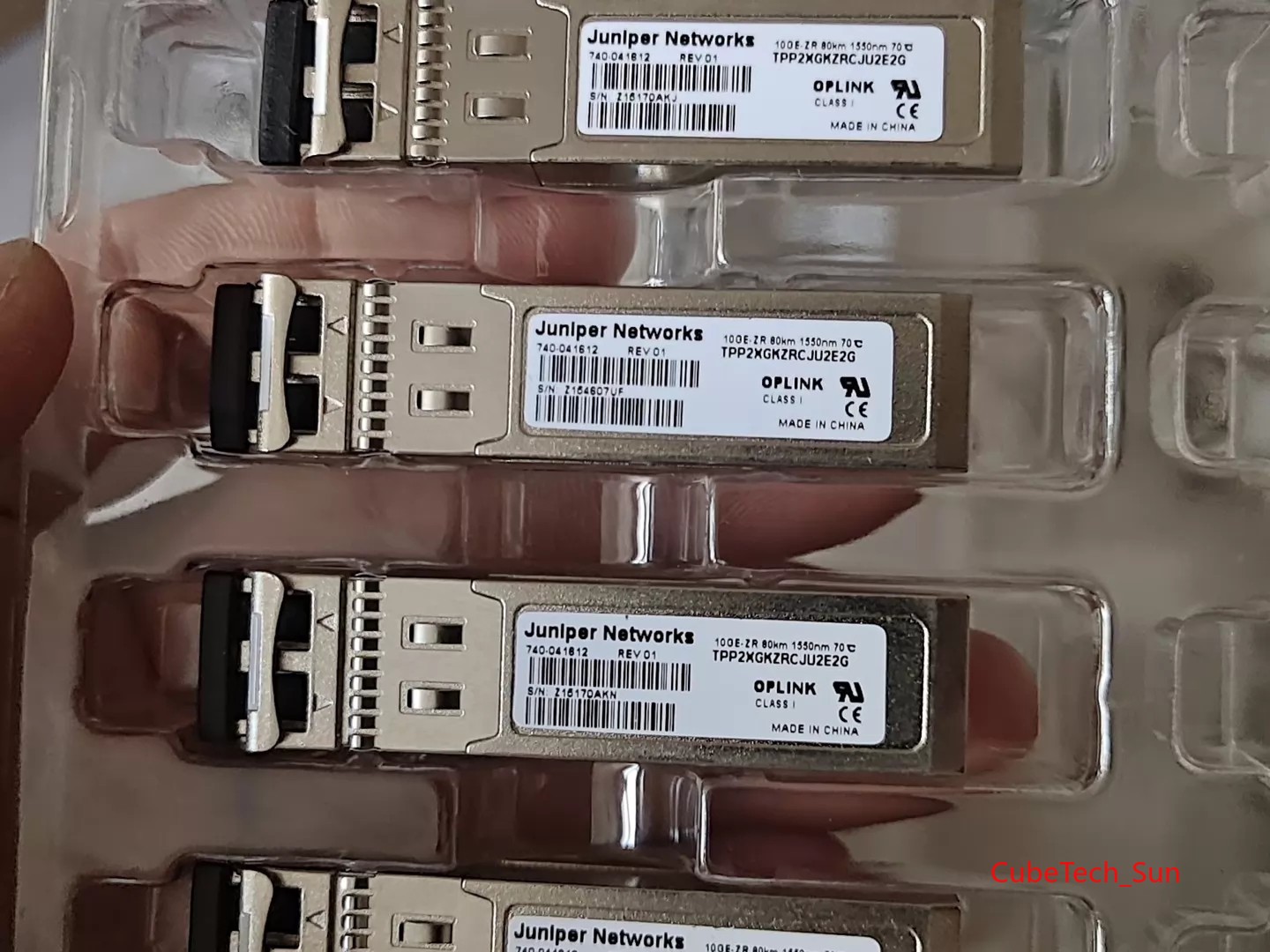 Original 1x Juniper EX-SFP-10GE-ZR 10GE-ZR 740-041612 1550nm 80KM Module