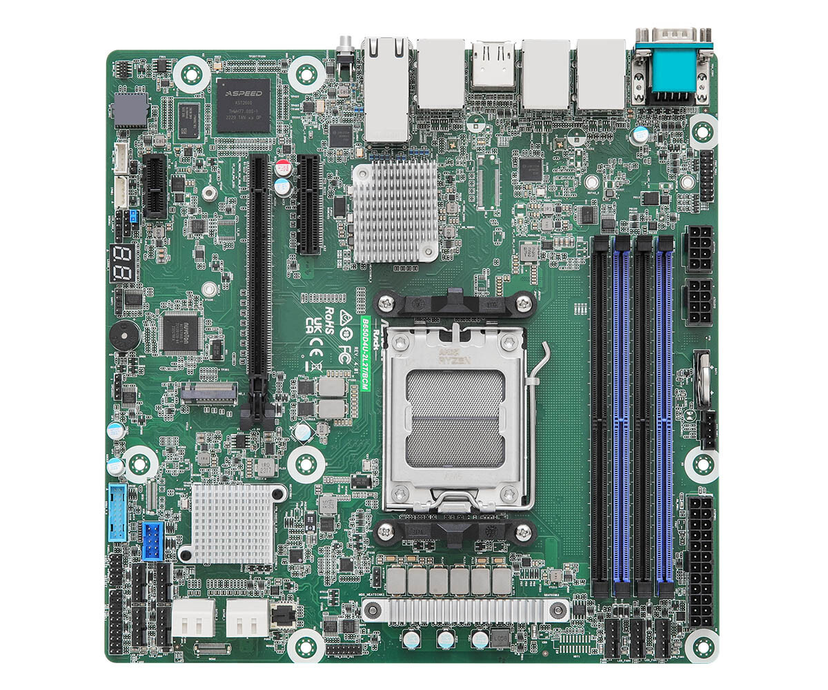 ASRock B650D4U-2L2T/BCM Socket AM5 LGA 1718 AMD B650E DDR5 Micro-ATX Motherboard