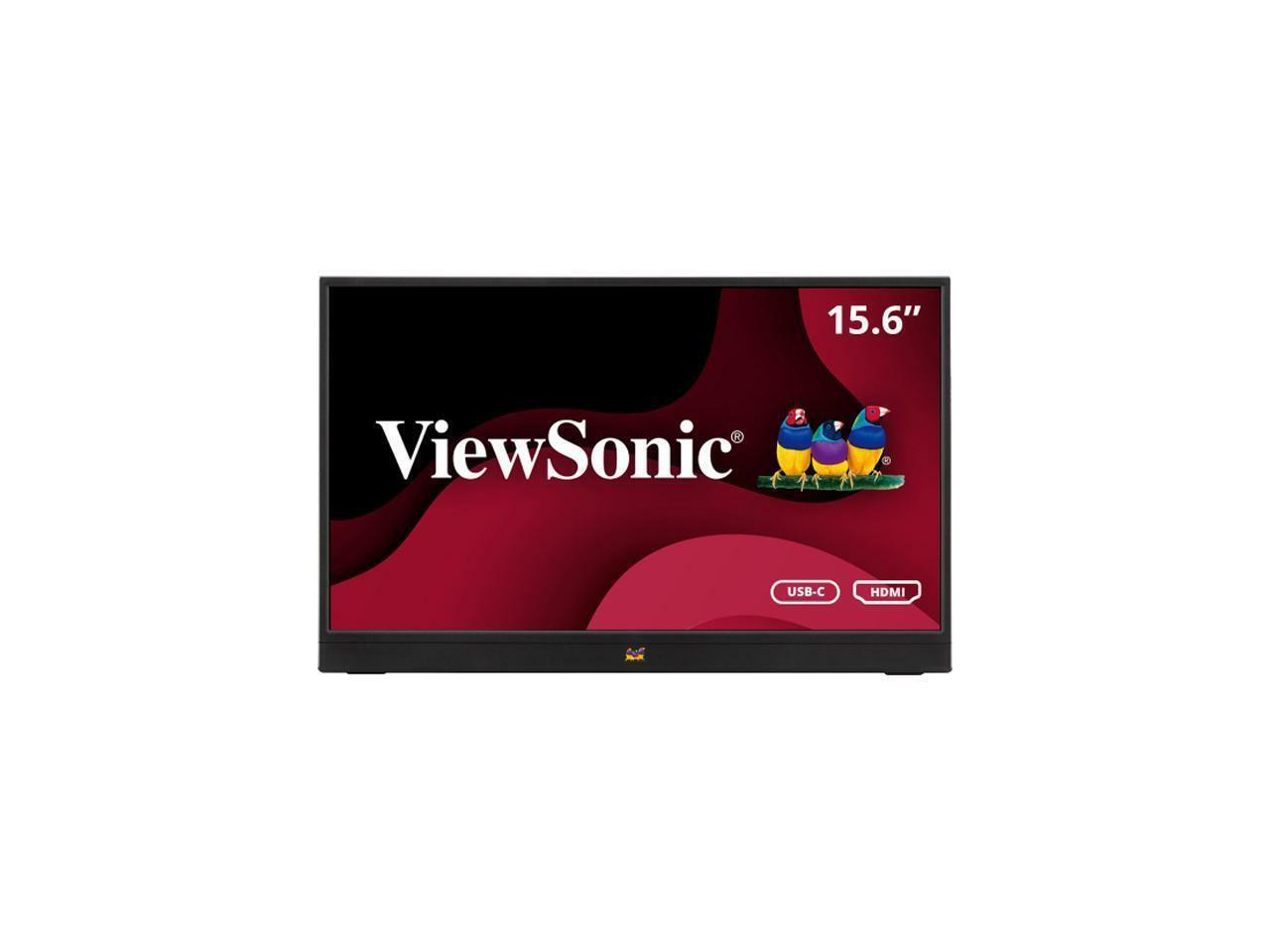 ViewSonic VA1655 15.6 Inch 1080p Portable IPS Monitor with Mobile Ergonomics, US