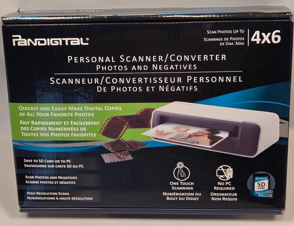 Complete Pan Digital 4X6 Personal Scanner/Converter for Photos & Negatives (R22)