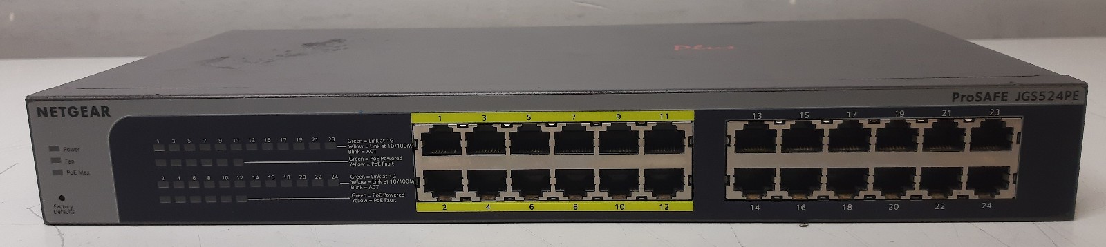 NETGEAR ProSafe Plus JGS524PE 24 Port Web Managed Gigabit PoE Switch