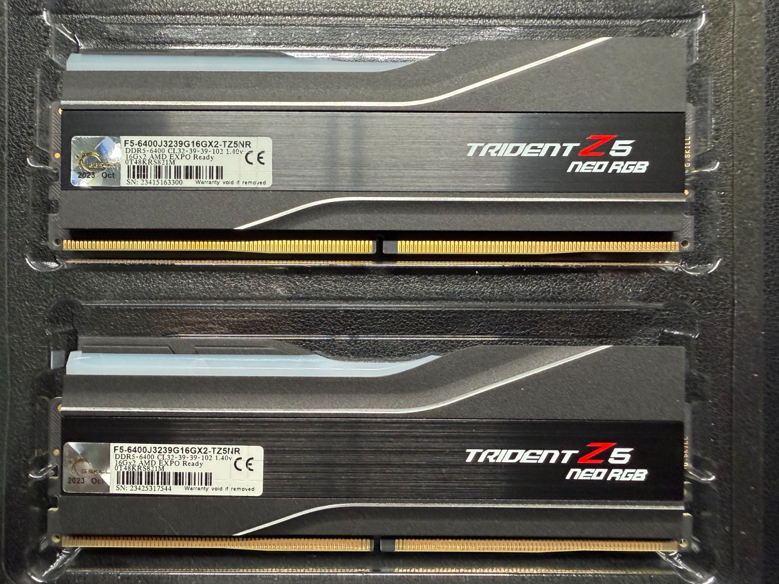 G.SKILL Trident Z5 Neo RGB 32GB (2x16GB) DDR5-6400 CL32 UDIMM Desktop RAM
