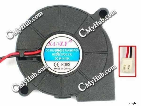 New SANLY SF5015SL SF5015SM DC24V 50mmx15mm 2Pin Humidifier Turbo Cooling Fan