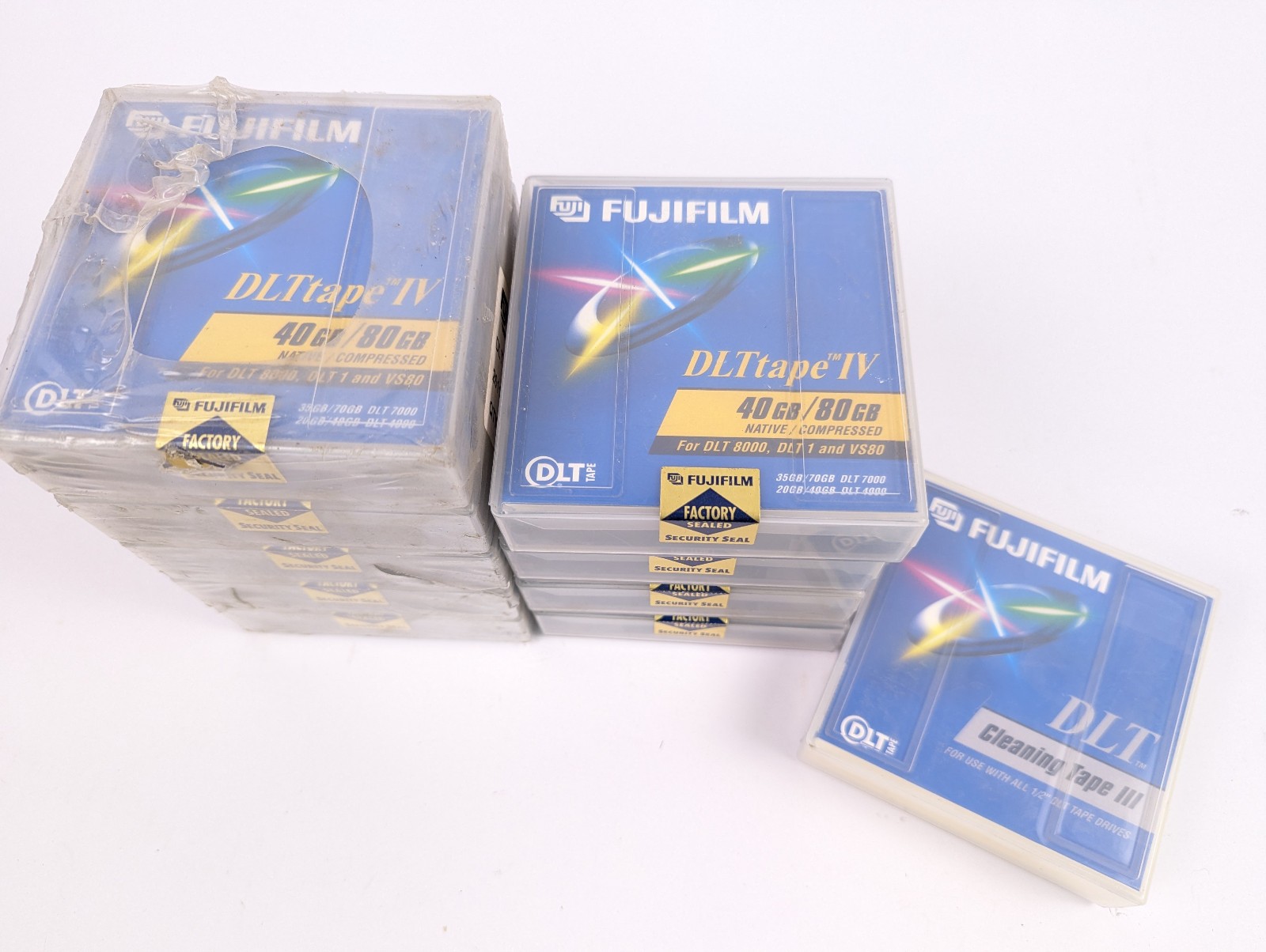 *LOT OF 10* FujiFilm DLTtape IV DLT FB 40GB/80GB, 1 Cleaning tape III