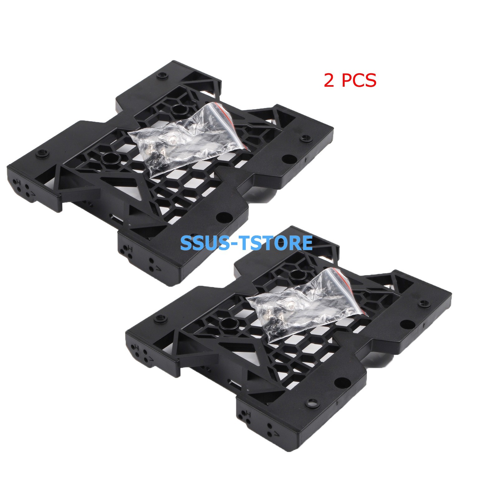 2X 5.25" to 3.5" 2.5" SSD HDD Drive Bay Computer Case Adapter Mounting Bracket