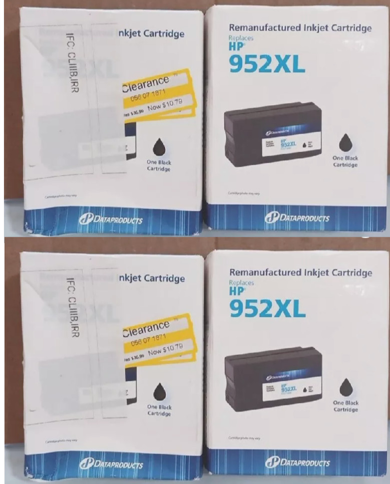4 packs - Dataproducts High Yield Black Ink Cartridge Compatible with HP 952XL