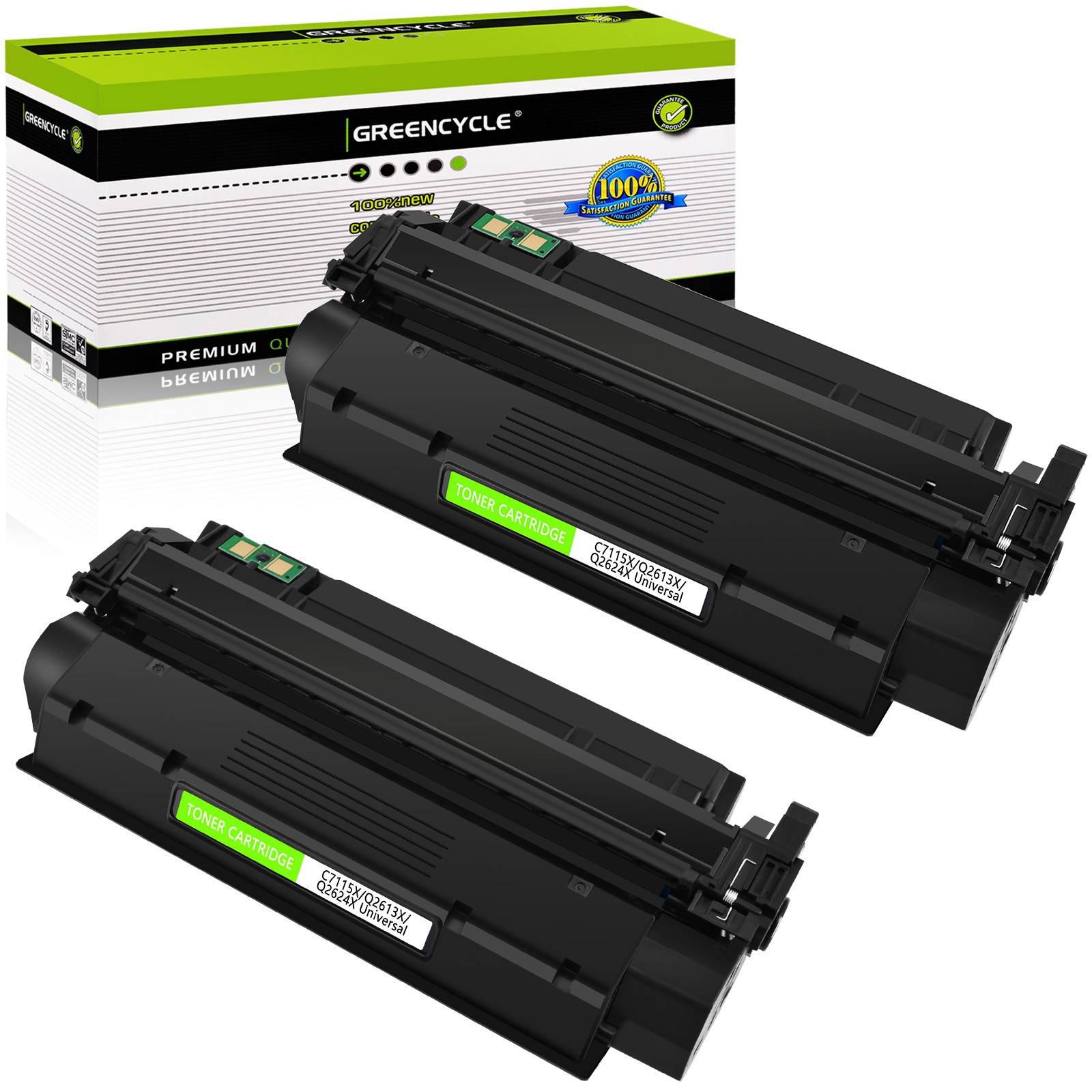 2× C7115X BK High Yield Toner fit for HP LaserJet 1220SE 3300MFP 3320MFP 3330MFP