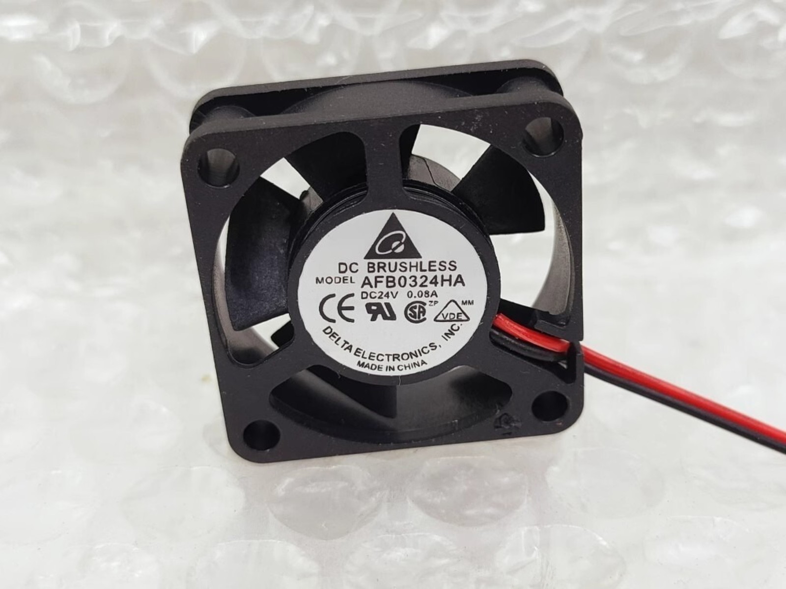 1pcs Delta AFB0324HA DC 24V 0.08A 2-Wire 3010 Bearing Inverter Cooling Fan 3CM 