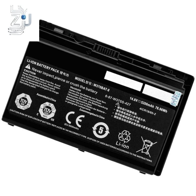 W370BAT-8 6-87-W37SS-427 W350ET Battery for Clevo W370ET W350ST W350ETQ