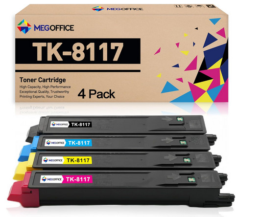 Compatible Toner Cartridge Replacement for Kyocera TK8117 TK-8117 TK-8117K TK...
