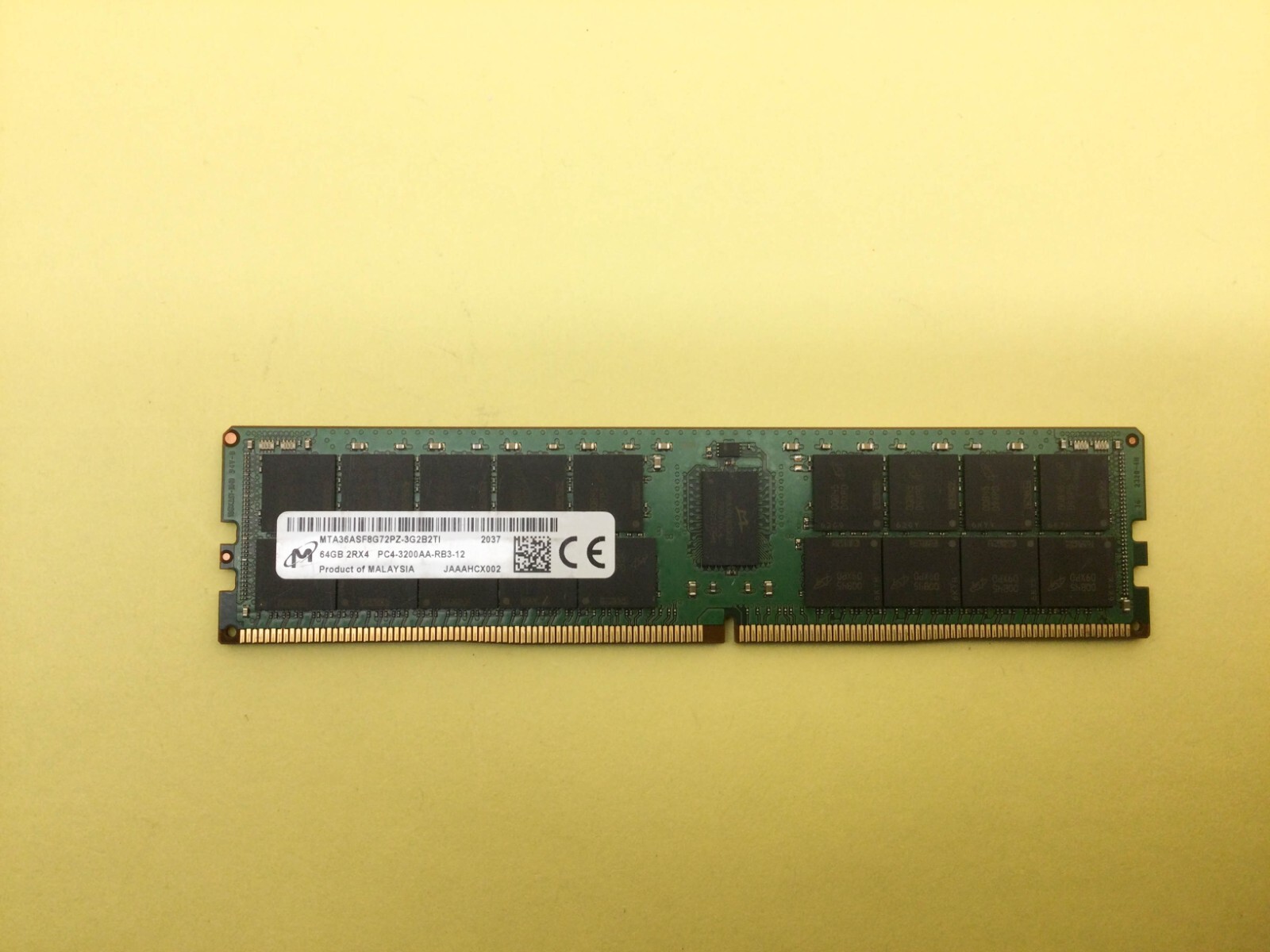MICRON 64GB(1X64GB) 2Rx4 PC4-3200AA DDR4 SERVER MEMORY MTA36ASF8G72PZ-3G2B2