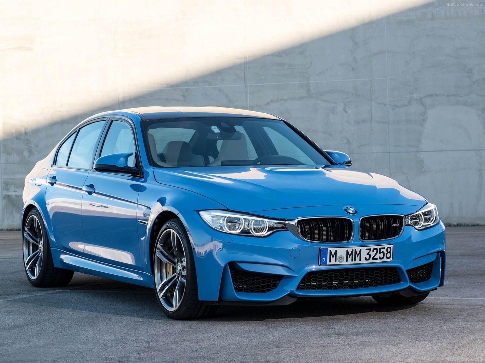 Cars bmw m3 sedan 2015 supercar car germany sport Desk Mat Stitched