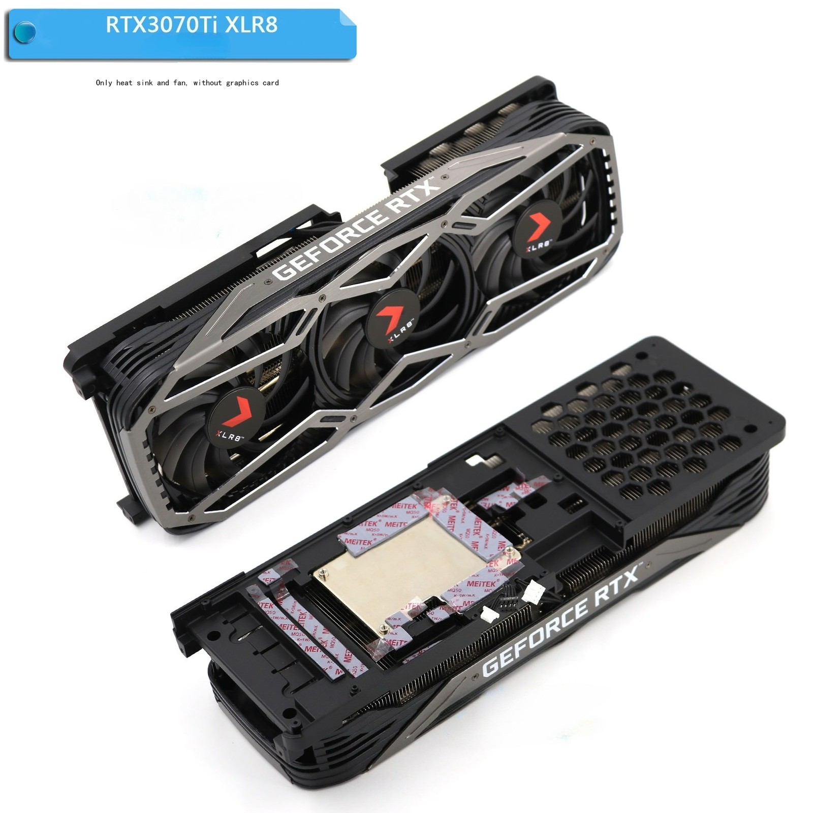 For PNY RTX3070 3070Ti 3080 3080Ti 3090 XLR8 Graphics Card Cooler with Fan 