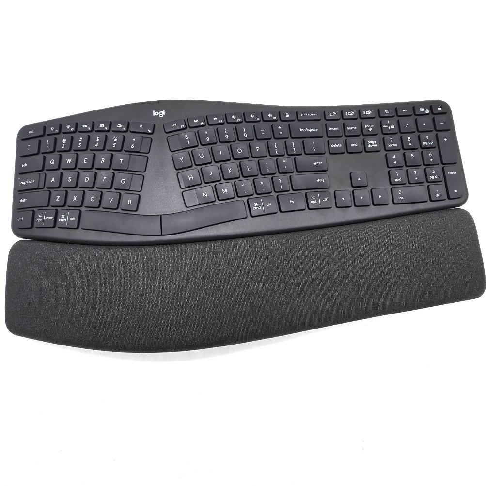 Logitech K860 Wireless Bluetooth Ergonomic Keyboard Split Design PC Mac Black