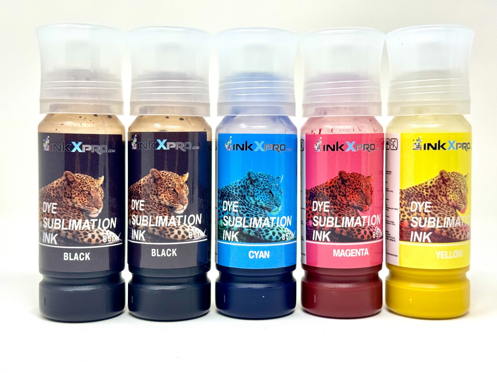 INKXPRO 5 X 80ml Professional Dye Sublimation Ink for Epson EcoTank ET printers