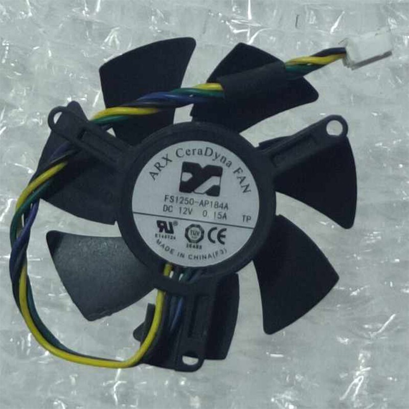 1Pc For ARX FS1250-AP184A 0.15A Diameter 45mm Hole Distance Graphics Card Fan