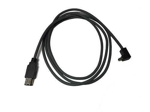 5FT IEEE 1394 6P Female to 4P Right Angled Male 90D FireWire iLink DV DC Cable