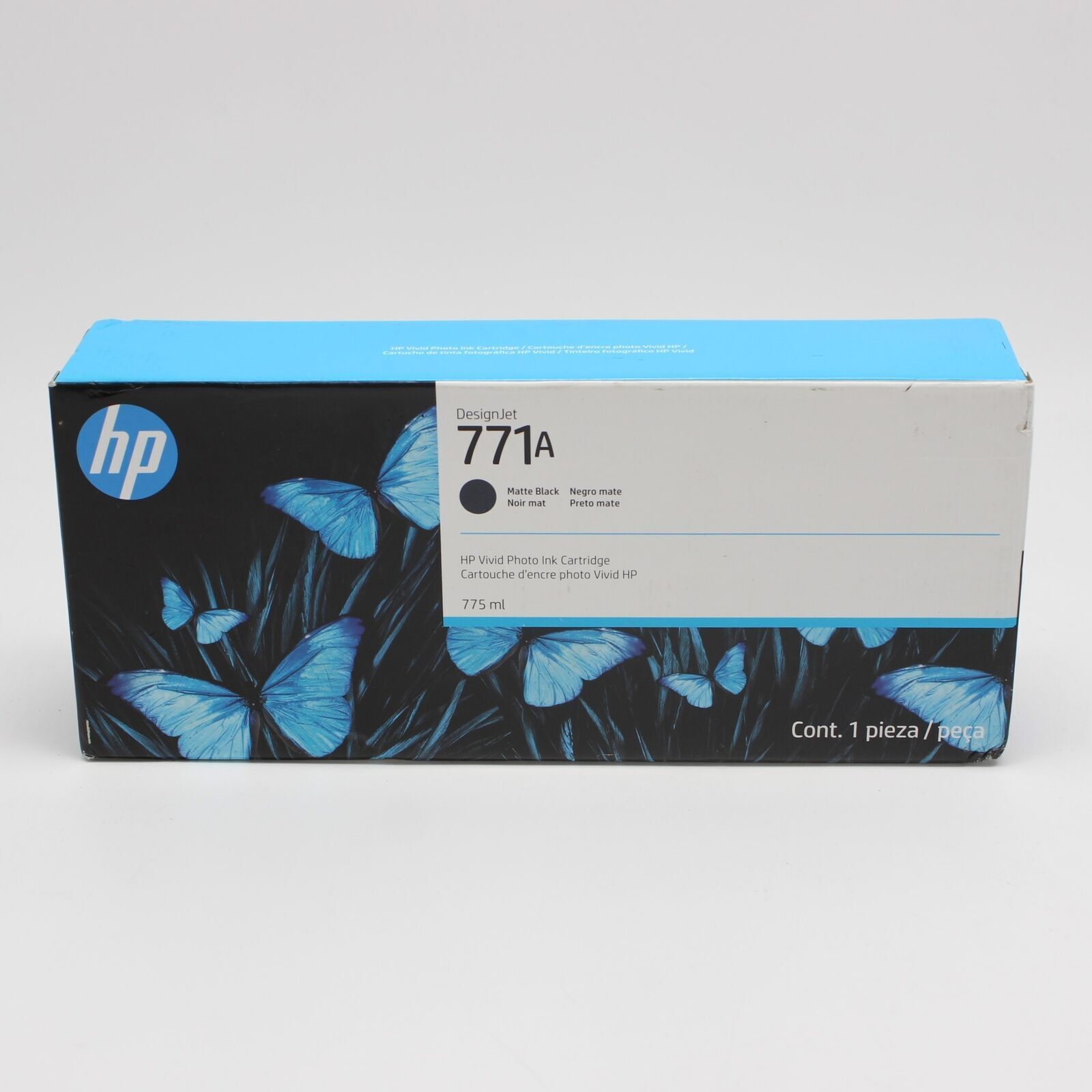 Genuine HP B6Y15A (771) Matte Black Ink Cartridge - Exp 2016