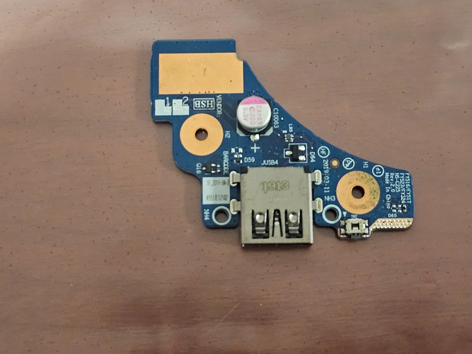 OEM LENOVO Legion Y545 Laptop I/O Board Replacement - TESTED