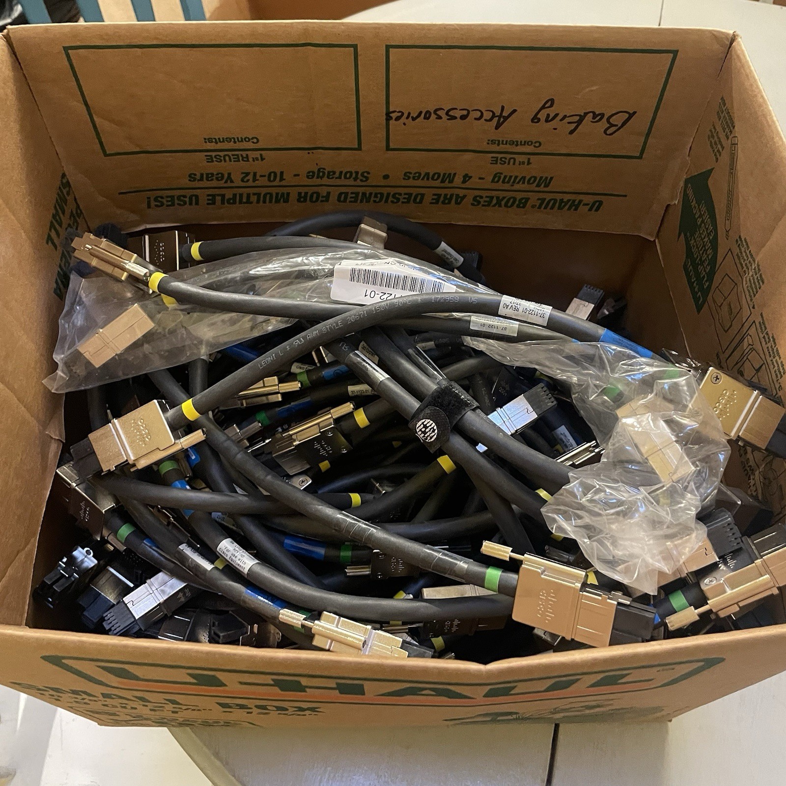 Lot of 72 Cisco CAB-SPWR-30CM Power Stack Cables 37-1122-01 - Used