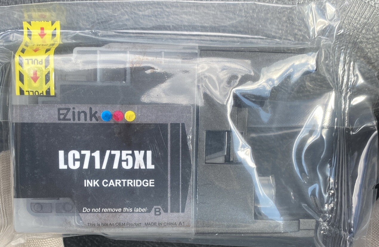 EZ LC71/75XL Black Ink Cartridge Factory Sealed New