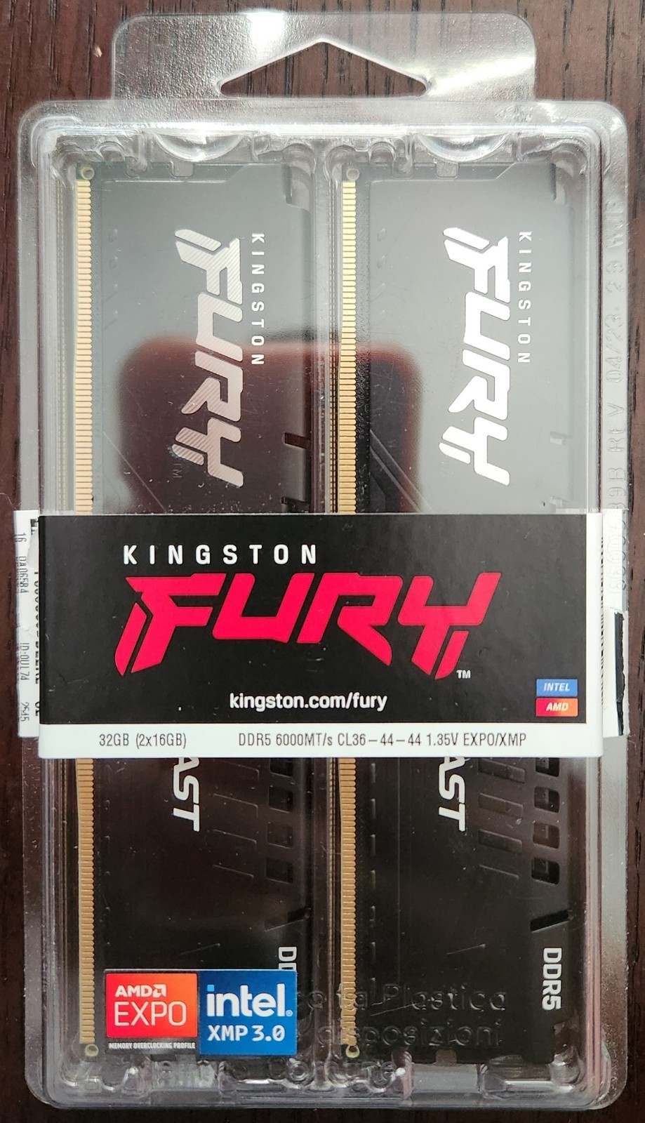 KINGSTON FURY BEAST 32GB (2 x 16GB) DDR5 CL36 6000MHZ RAM MEMORY DIMM OPEN BOX