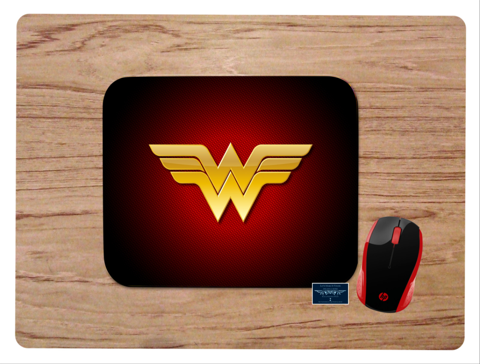 WONDER WOMAN SUPER HERO CUSTOM MOUSE PAD DESK MAT HOME SCHOOL OFFICE GIFT