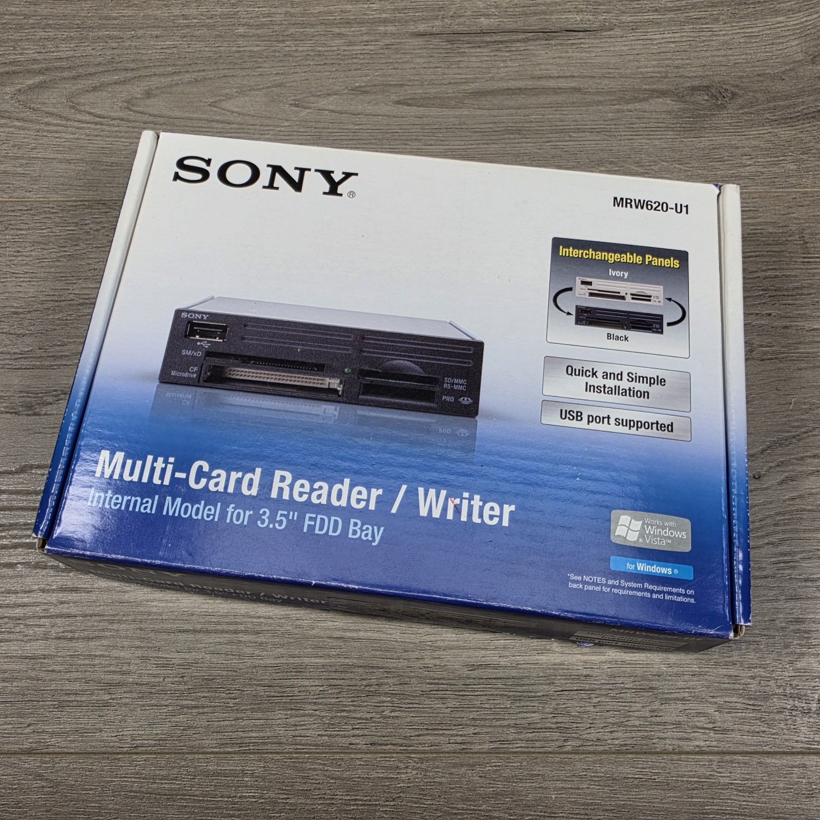Sony MRW620-U1 NEW IN BOX Internal Memory Stick Card Reader Writer 3.5" FDD Bay 