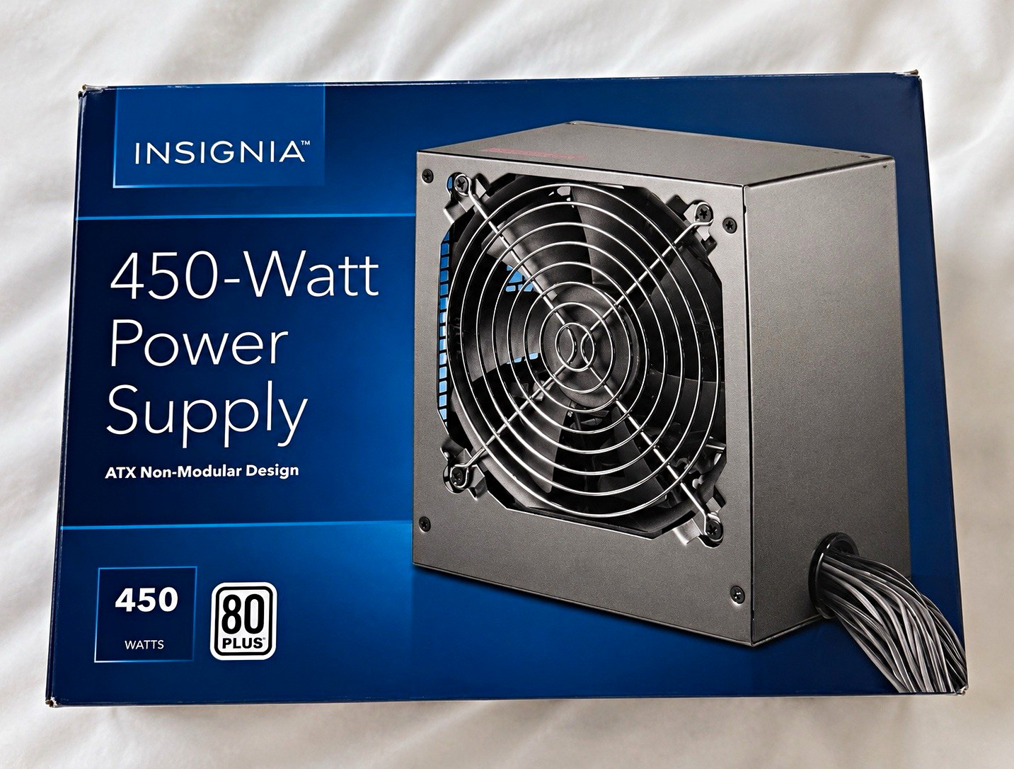 Insignia 450W 80 Plus ATX Power Supply PSU Non-Modular - NS-PCW4508